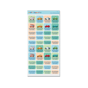 Iron on Clothing Labels - Car 2