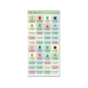 Iron on Clothing Labels - Robot 2