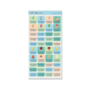Iron on Clothing Labels - Icecream 2