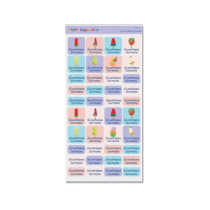 Iron on Clothing Labels - Icecream 3