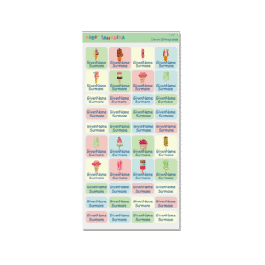 Iron on Clothing Labels - Icecream 5