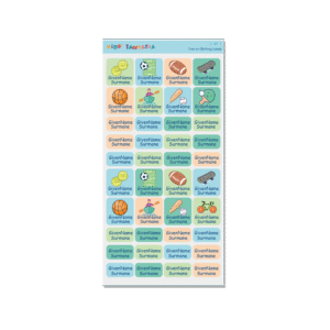 Iron on Clothing Labels - Sports 3