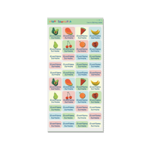 Iron on Clothing Labels - Fruit 2