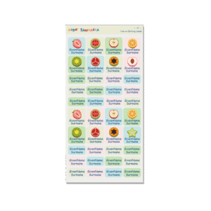 Iron on Clothing Labels - Fruit 3