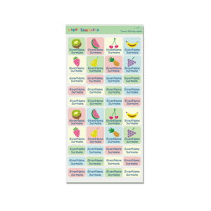 Iron on Clothing Labels - Fruit 5