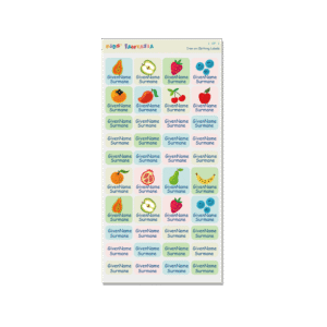 Iron on Clothing Labels - Fruit 6