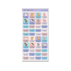 Stick on Cloth Label -Animal 4