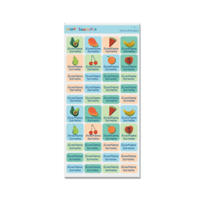 Alternative view of Stick on Cloth Label -Fruit 2