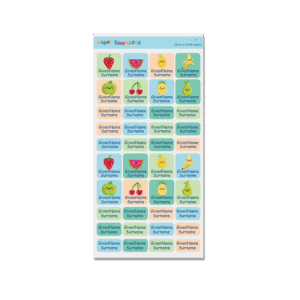 Stick on Cloth Label -Fruit 4