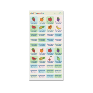 Stick on Cloth Label -Fruit 7
