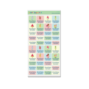 Stick on Cloth Label -Icecream 1