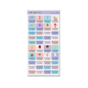 Alternative view of Stick on Cloth Label -Icecream 2