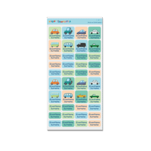 Stick on Cloth Label -Car 1