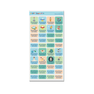 Stick on Cloth Label -Rocket 2