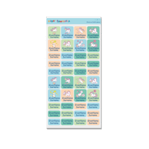 Alternative view of Stick on Cloth Label -Unicorn