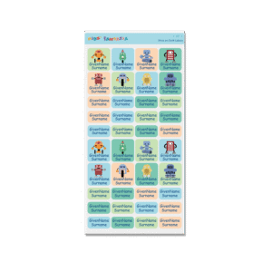 Stick on Cloth Label -Robot 1