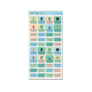 Alternative view of Stick on Cloth Label -Robot 2