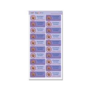 Alternative view of Allergy Name Labels -No Shellfish