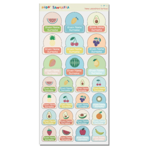 Alternative view of Name Lable(hard surface) -Fruit 1