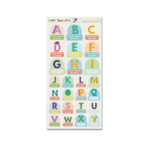 Name Lable(hard surface) -Alphabet 2